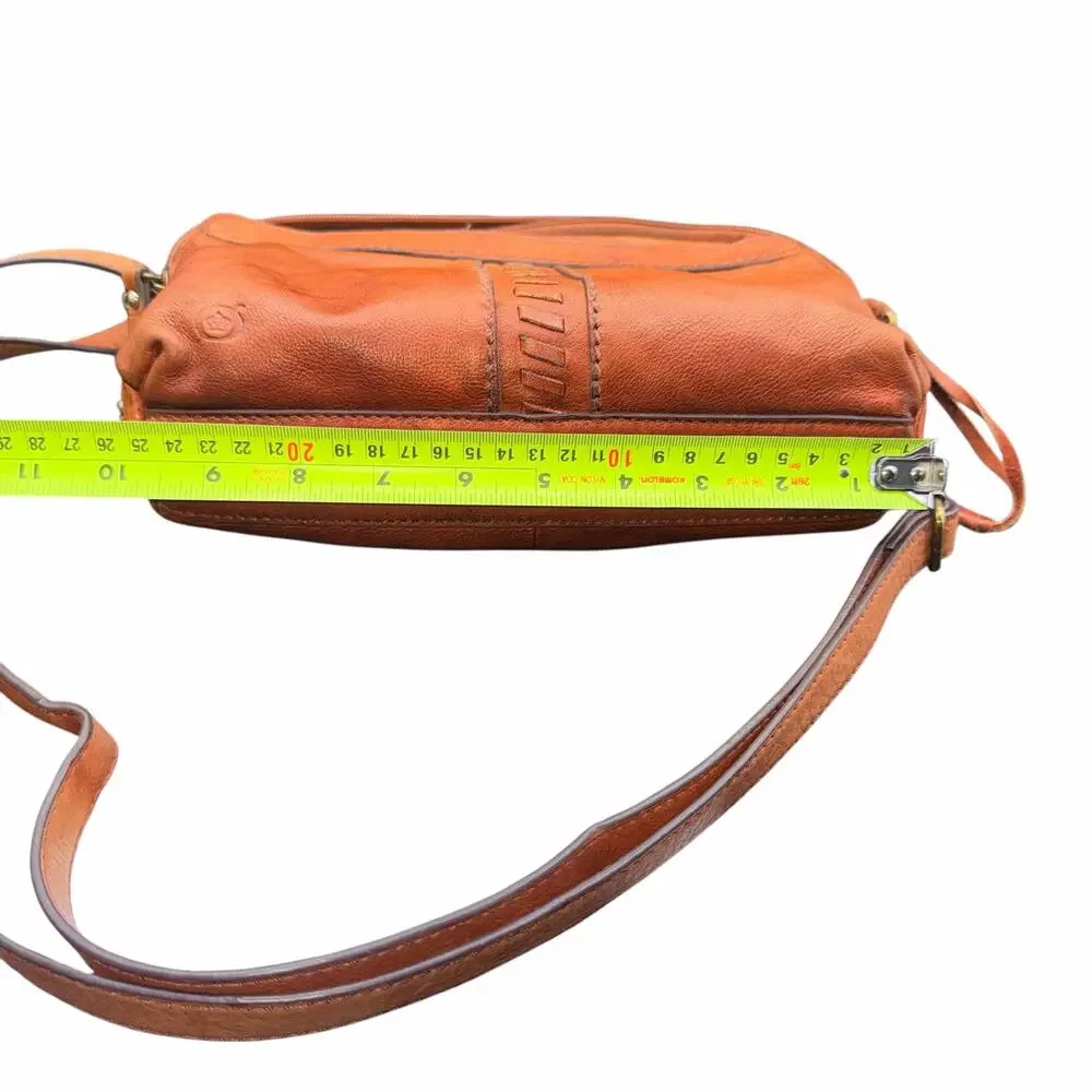 Born Brown Leather Crossbody Bag Small Vintage Boho Adjustable Strap